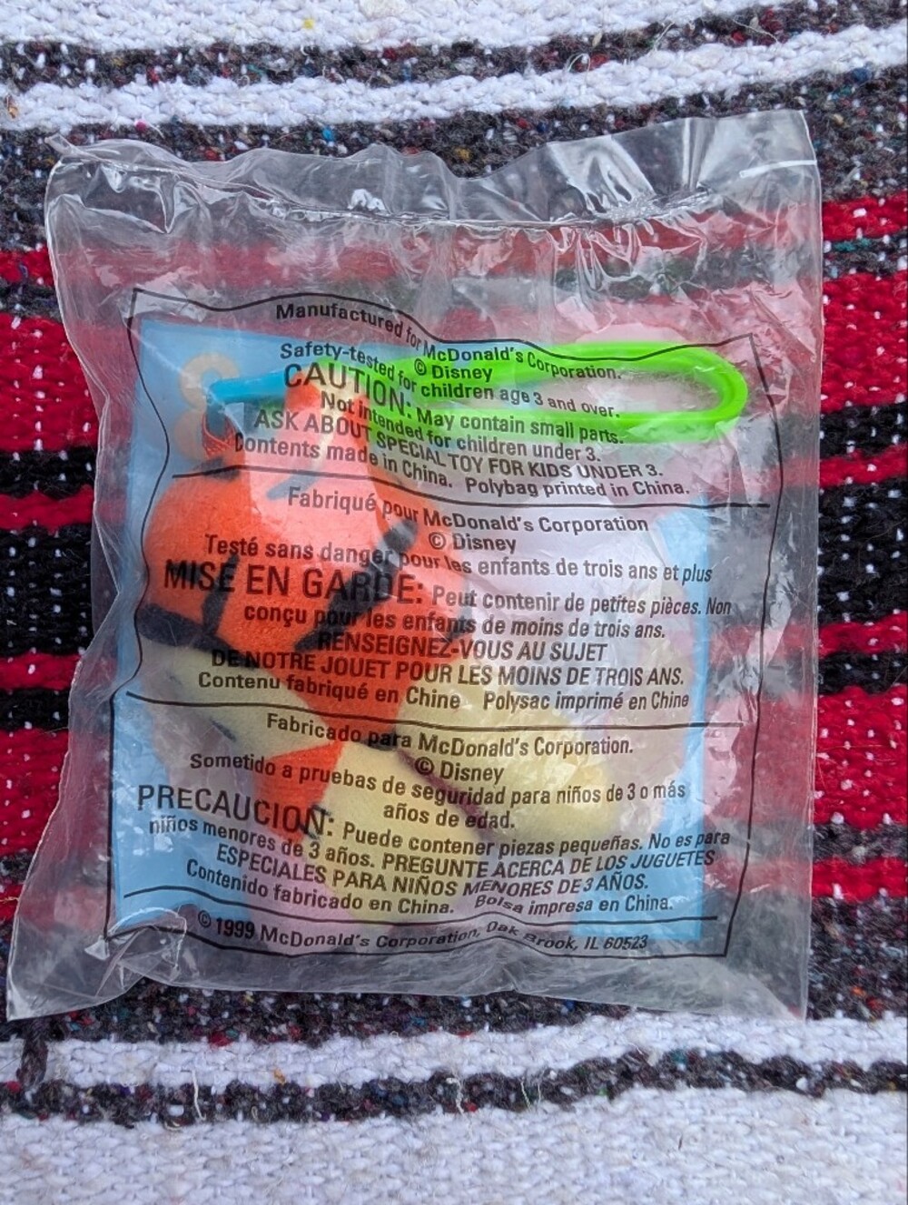 3 For $15 🩷 1999 Mcdonalds Happy Meal Toy Winnie The Pooh #3 Tigger